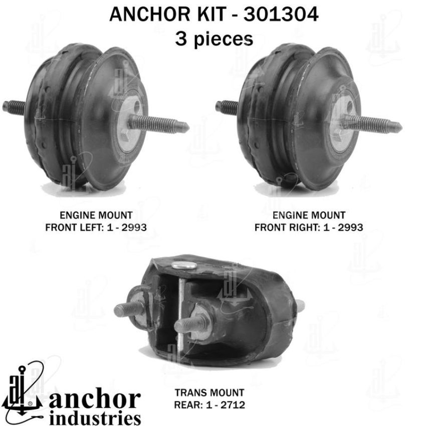 ANCHOR MOUNTS 301304 ENGINE MNT KIT