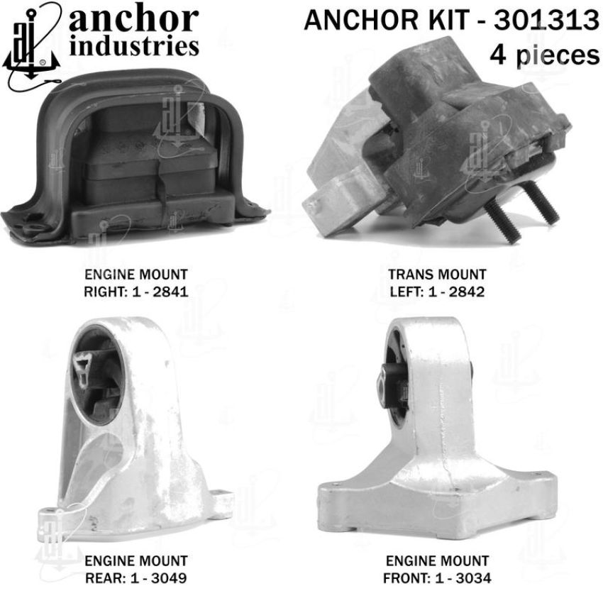 ANCHOR MOUNTS 301313 ENGINE MNT KIT