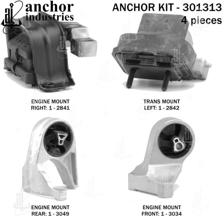 ANCHOR MOUNTS 301313 ENGINE MNT KIT