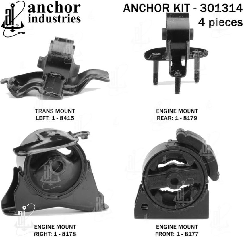 ANCHOR MOUNTS 301314 ENGINE MNT KIT