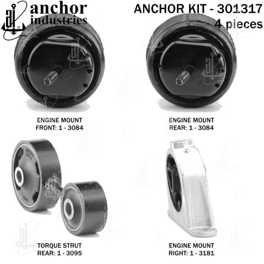 ANCHOR MOUNTS 301317 ENGINE MNT KIT