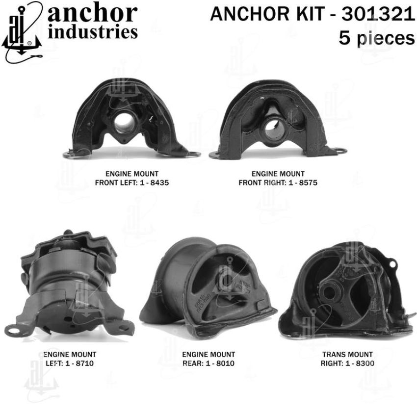 ANCHOR MOUNTS 301321 ENGINE MNT KIT