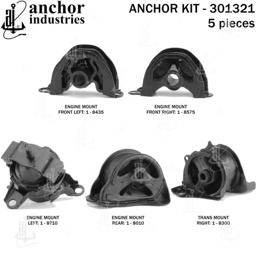 ANCHOR MOUNTS 301321 ENGINE MNT KIT