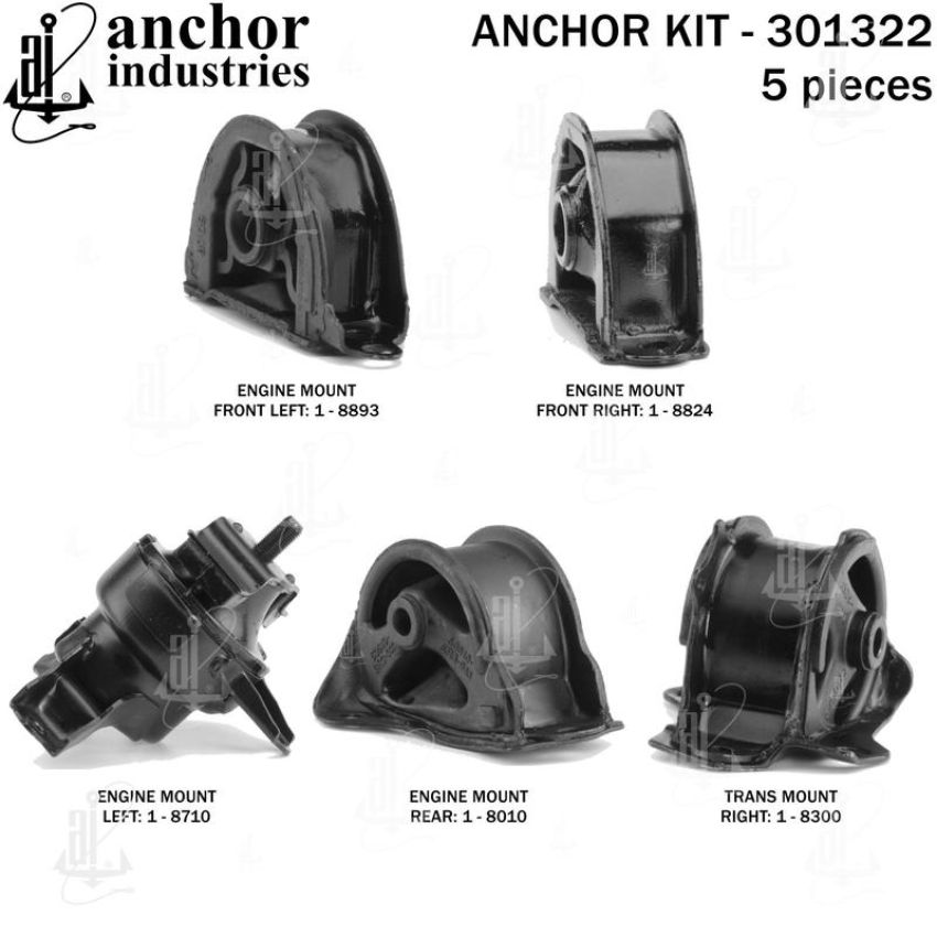 ANCHOR MOUNTS 301322 ENGINE MNT KIT