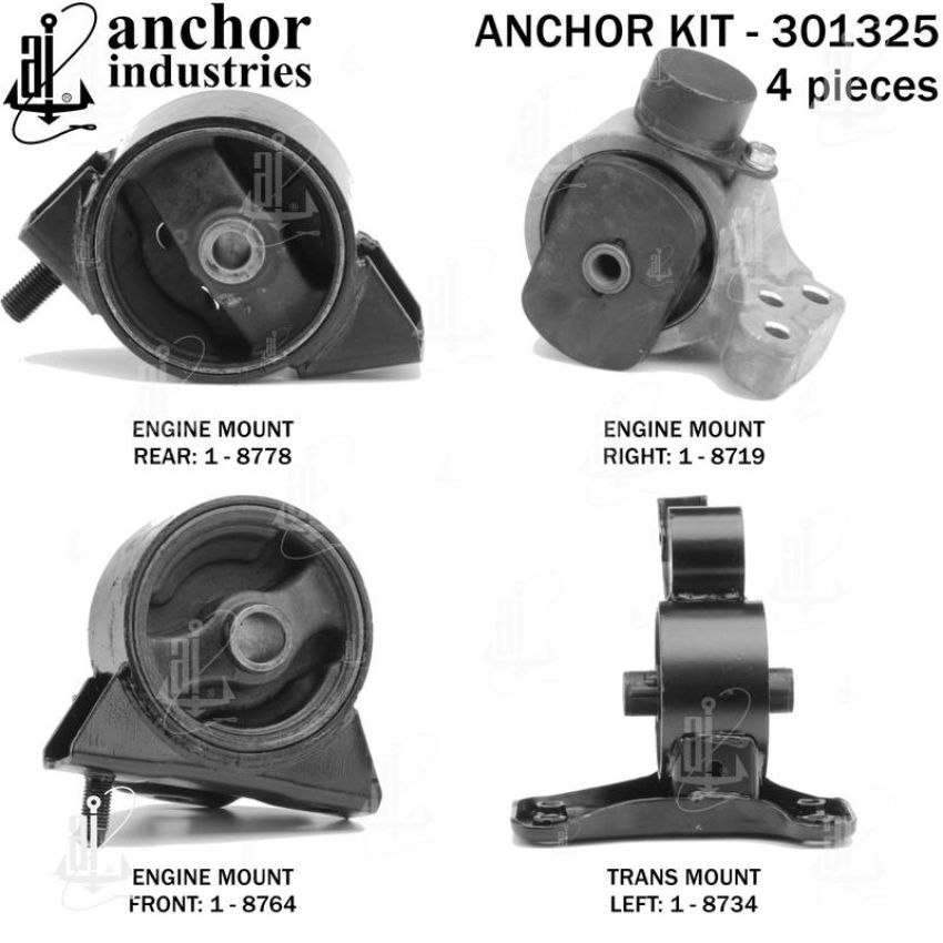 ANCHOR MOUNTS 301325 ENGINE MNT KIT