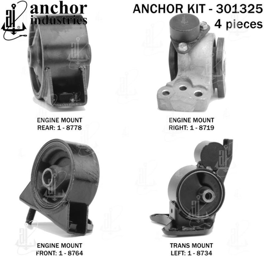 ANCHOR MOUNTS 301325 ENGINE MNT KIT