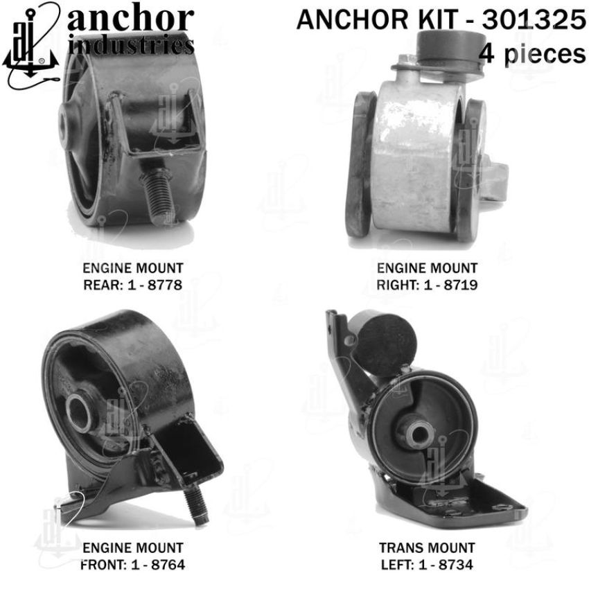 ANCHOR MOUNTS 301325 ENGINE MNT KIT