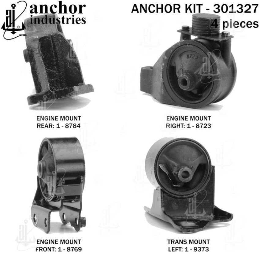 ANCHOR MOUNTS 301327 ENGINE MNT KIT