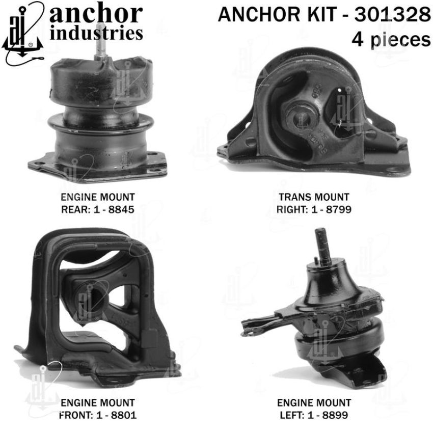 ANCHOR MOUNTS 301328 ENGINE MNT KIT