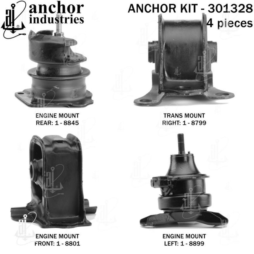ANCHOR MOUNTS 301328 ENGINE MNT KIT