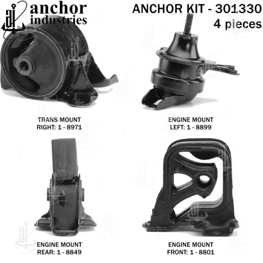 ANCHOR MOUNTS 301330 ENGINE MNT KIT