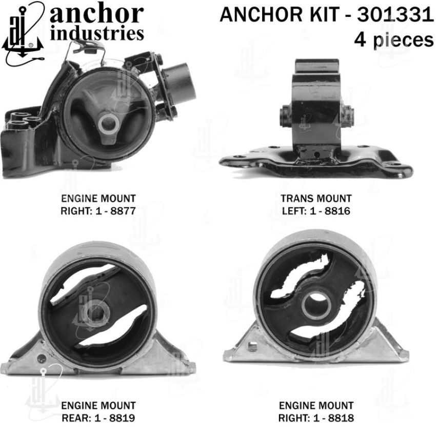 ANCHOR MOUNTS 301331 ENGINE MNT KIT