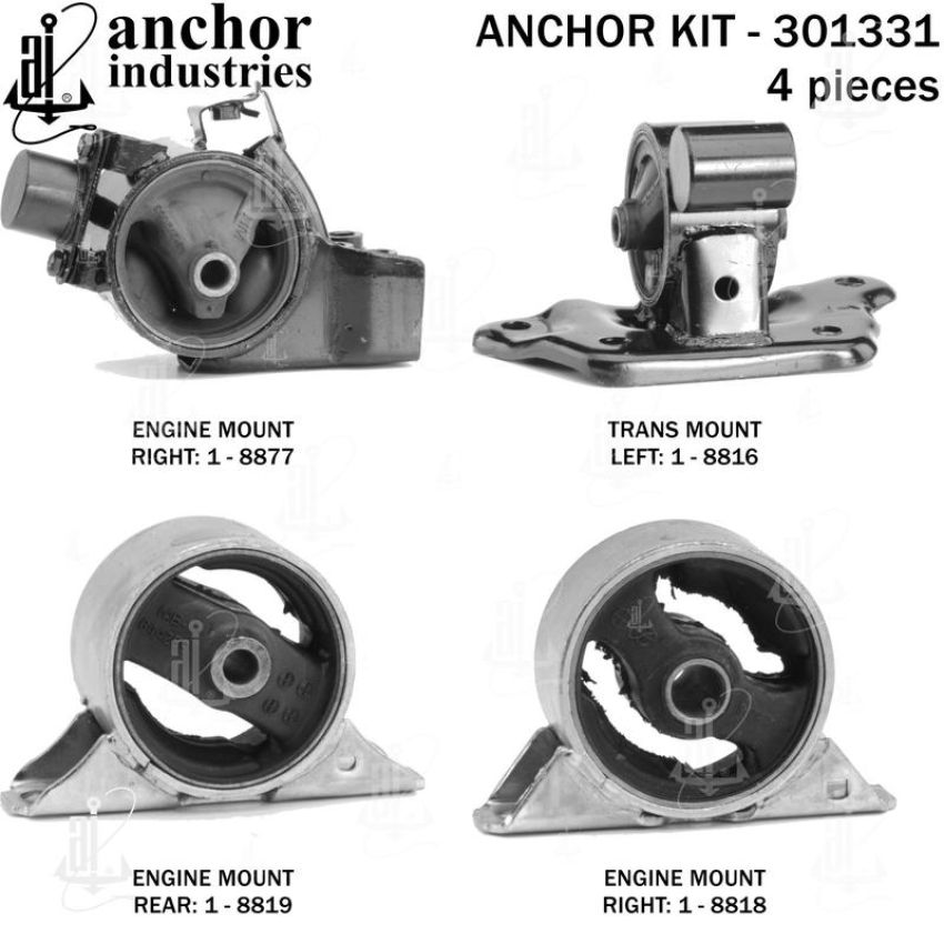 ANCHOR MOUNTS 301331 ENGINE MNT KIT