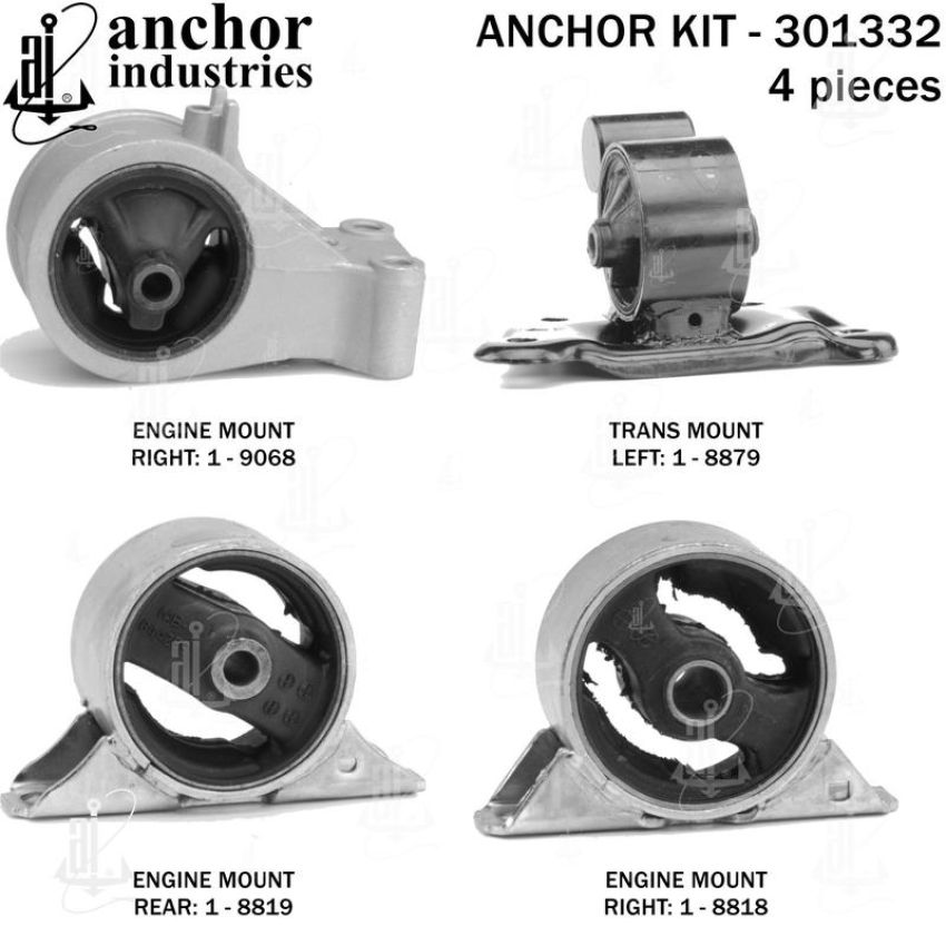 ANCHOR MOUNTS 301332 ENGINE MNT KIT