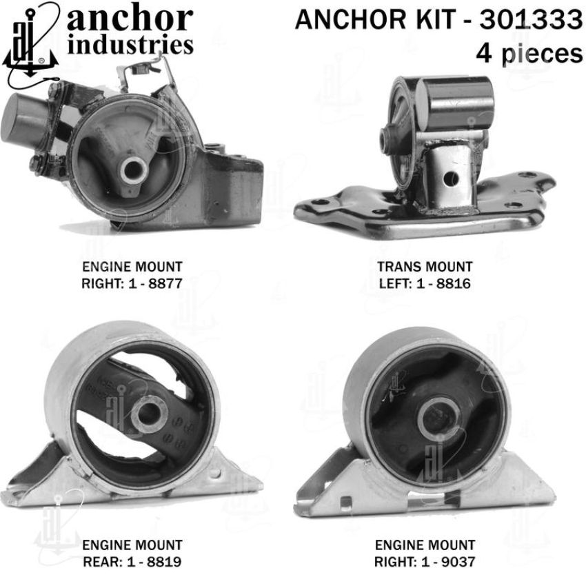 ANCHOR MOUNTS 301333 ENGINE MNT KIT