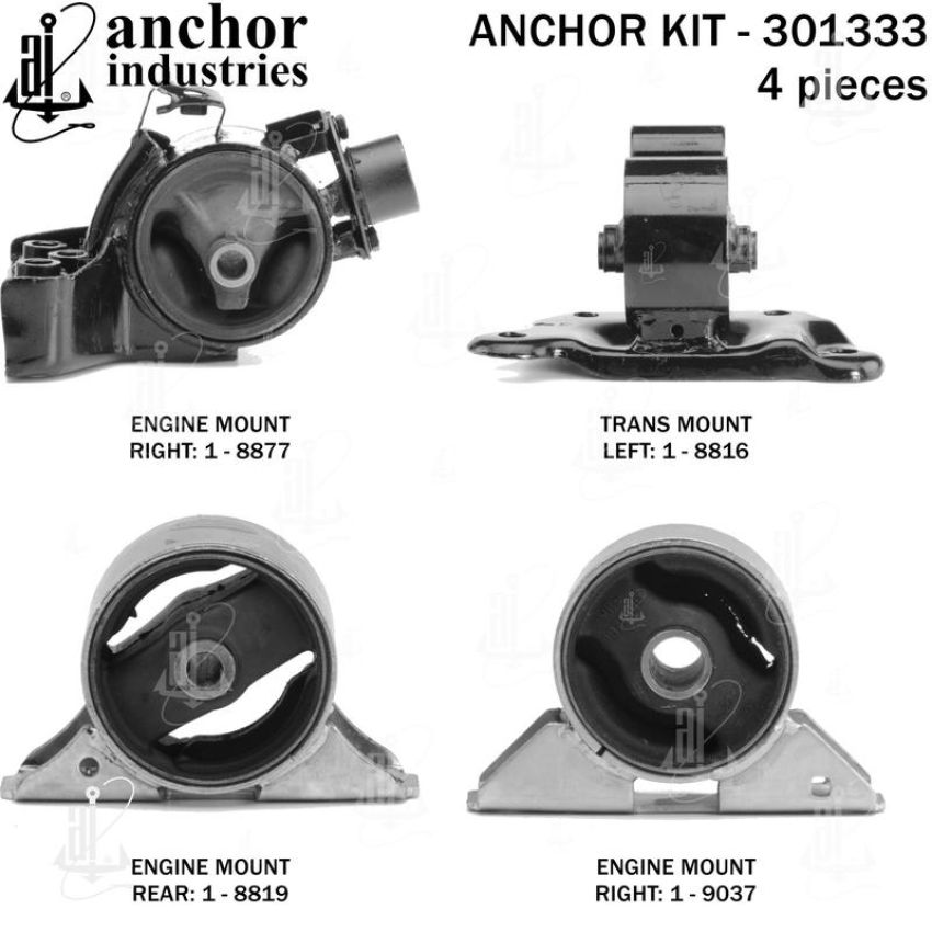 ANCHOR MOUNTS 301333 ENGINE MNT KIT