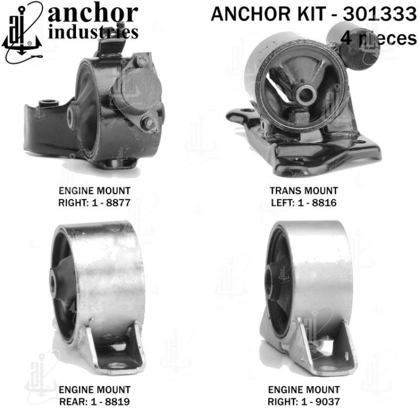 ANCHOR MOUNTS 301333 ENGINE MNT KIT