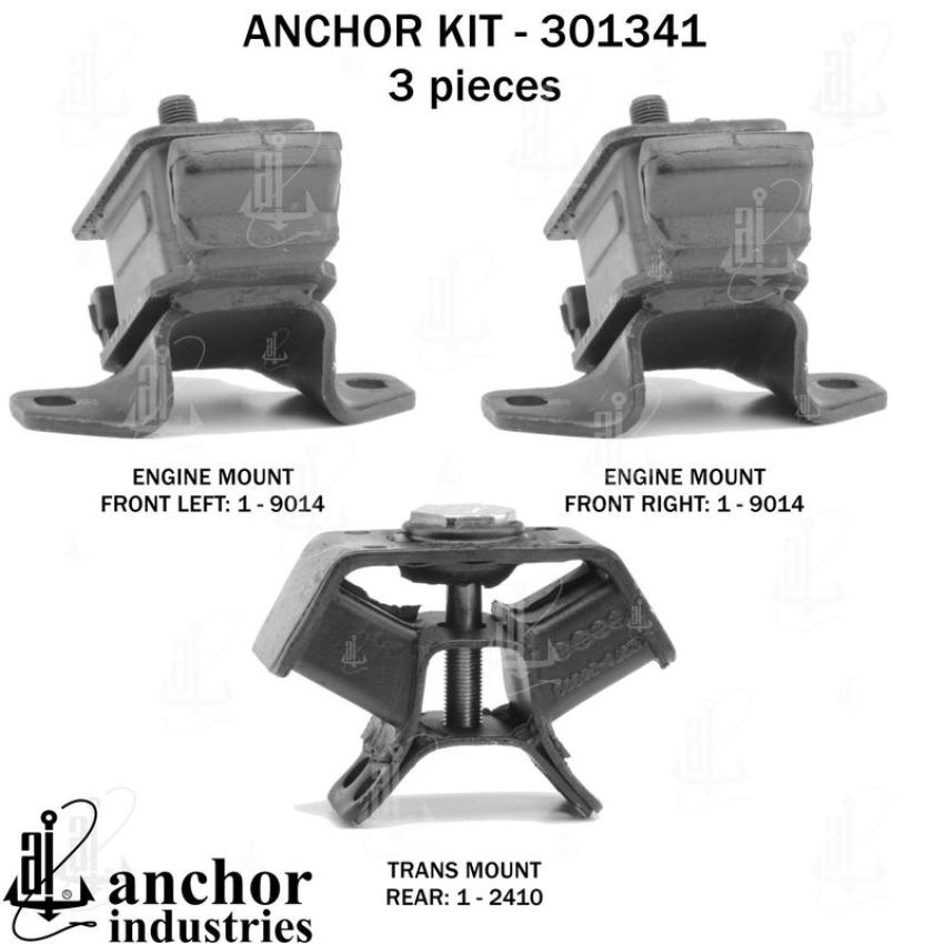 ANCHOR MOUNTS 301341 ENGINE MNT KIT