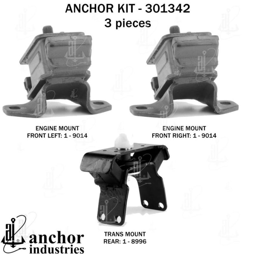 ANCHOR MOUNTS 301342 ENGINE MNT KIT