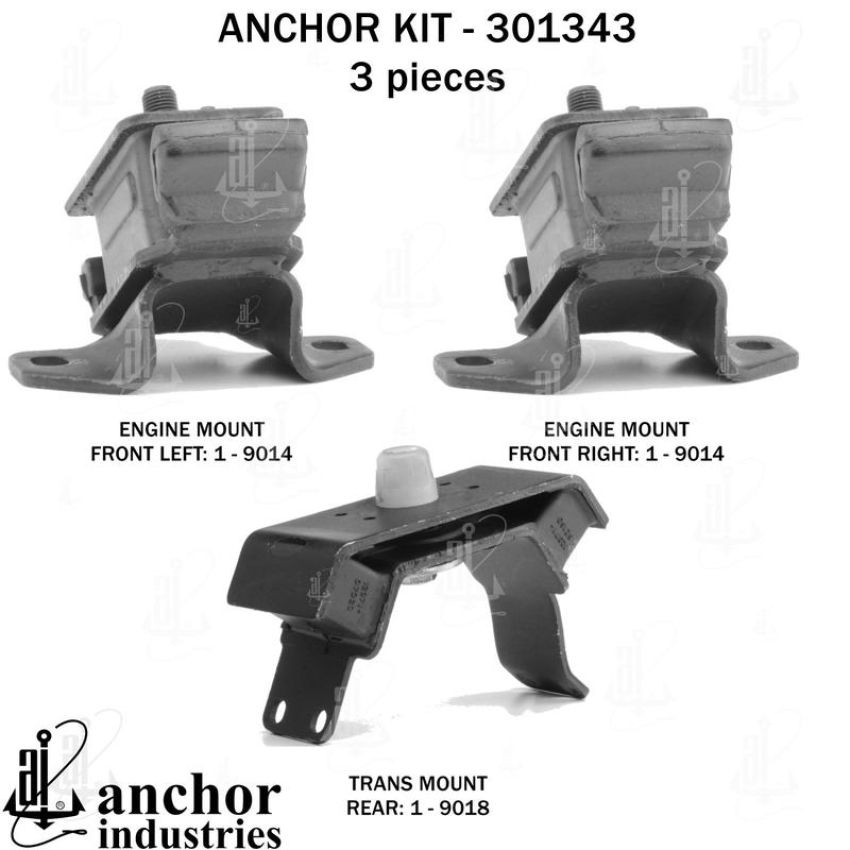 ANCHOR MOUNTS 301343 ENGINE MNT KIT