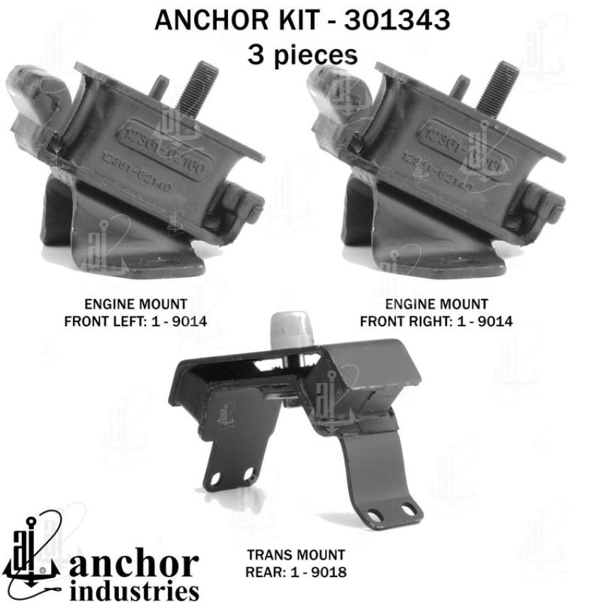 ANCHOR MOUNTS 301343 ENGINE MNT KIT