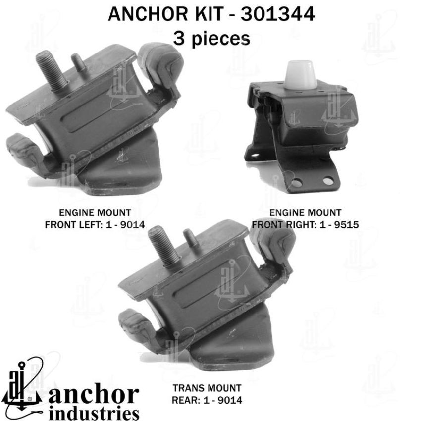 ANCHOR MOUNTS 301344 ENGINE MNT KIT