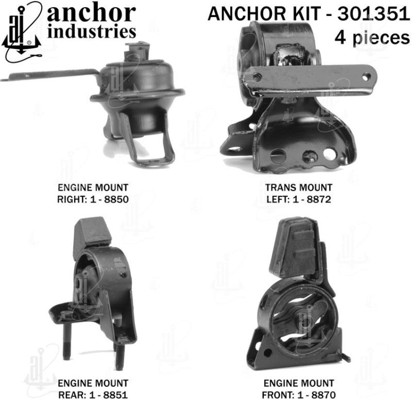 ANCHOR MOUNTS 301351 ENGINE MNT KIT
