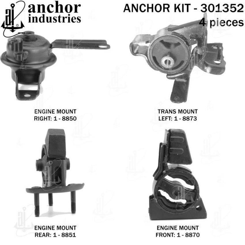 ANCHOR MOUNTS 301352 ENGINE MNT KIT