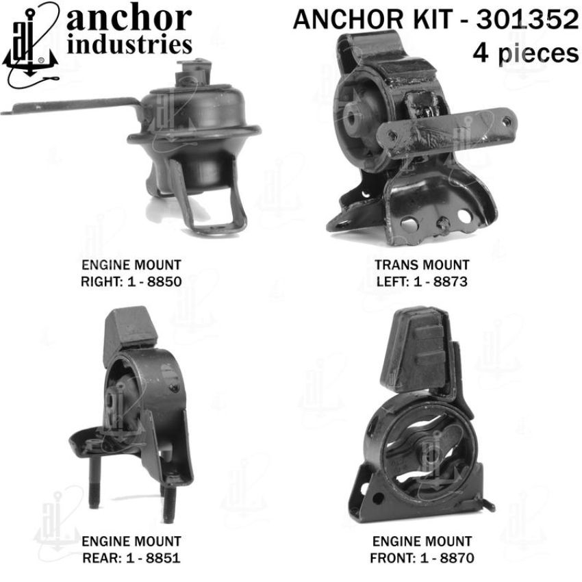 ANCHOR MOUNTS 301352 ENGINE MNT KIT