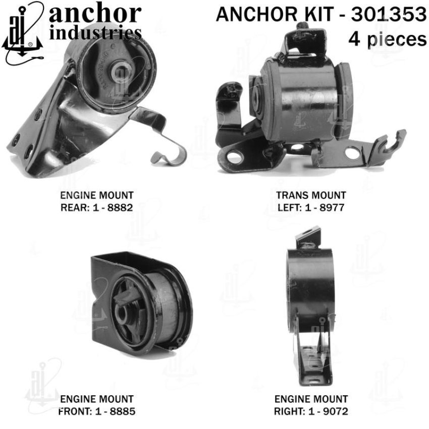 ANCHOR MOUNTS 301353 ENGINE MNT KIT