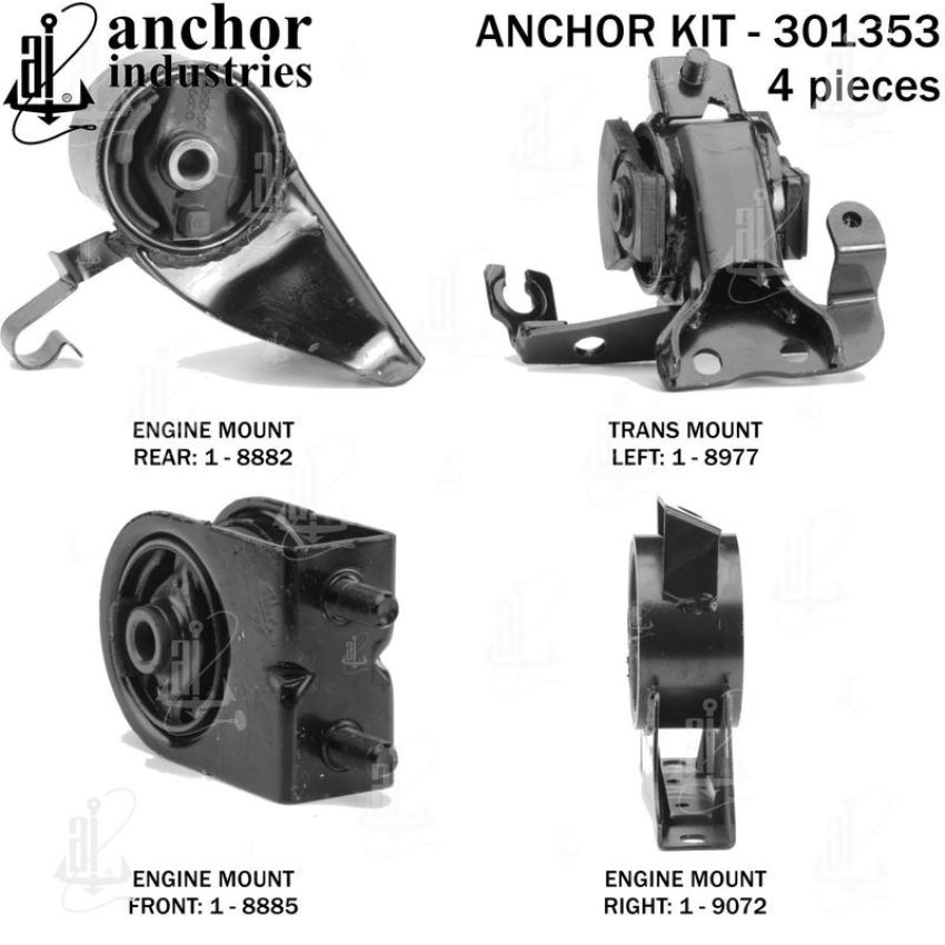 ANCHOR MOUNTS 301353 ENGINE MNT KIT