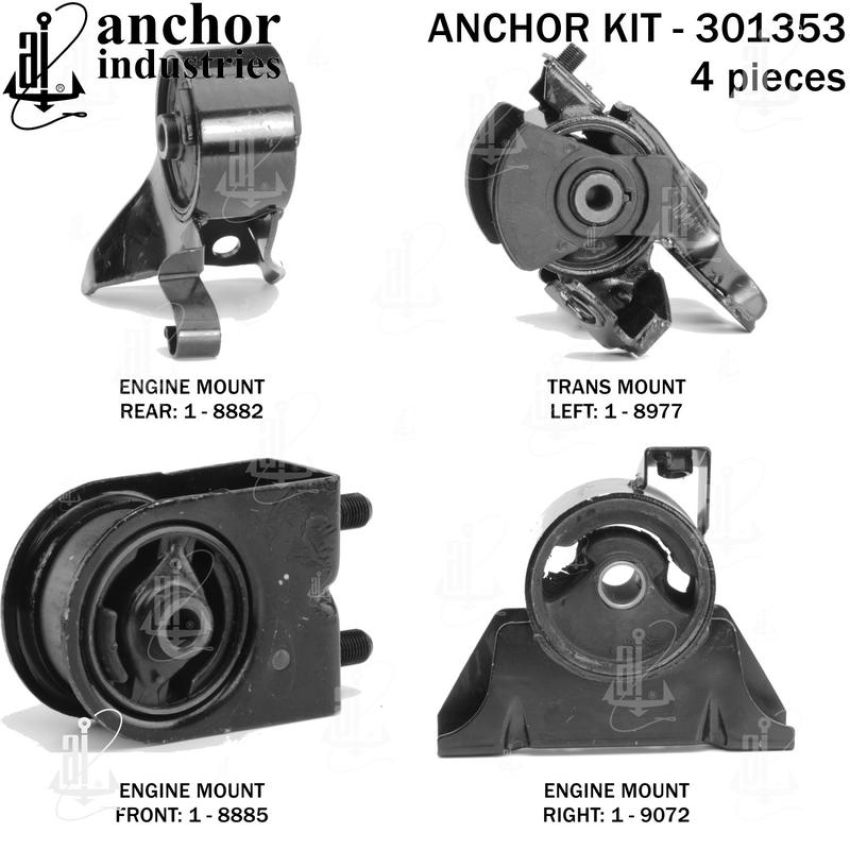 ANCHOR MOUNTS 301353 ENGINE MNT KIT