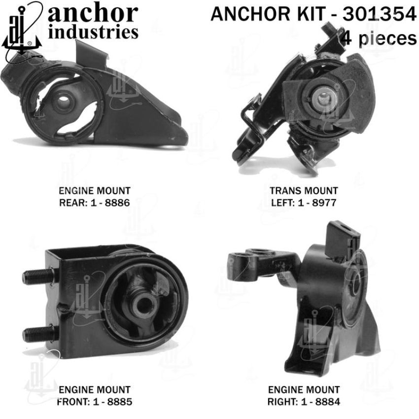 ANCHOR MOUNTS 301354 ENGINE MNT KIT