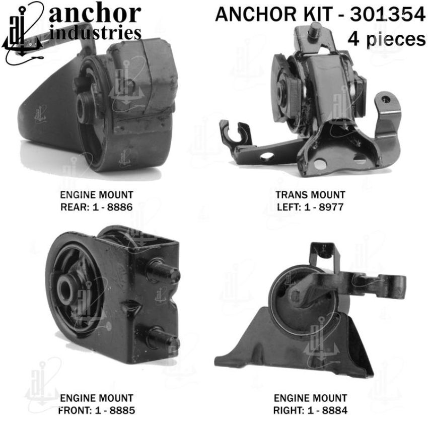 ANCHOR MOUNTS 301354 ENGINE MNT KIT