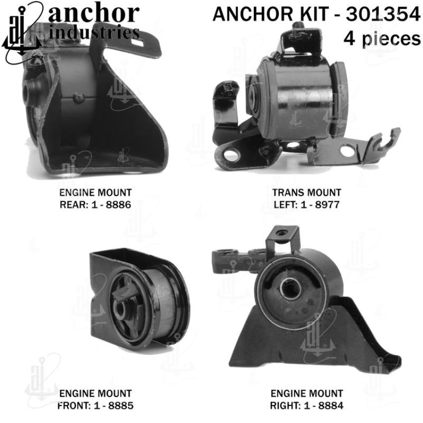 ANCHOR MOUNTS 301354 ENGINE MNT KIT