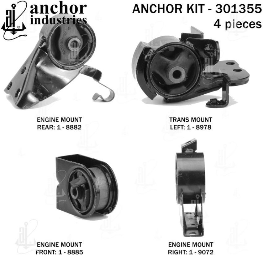 ANCHOR MOUNTS 301355 ENGINE MNT KIT