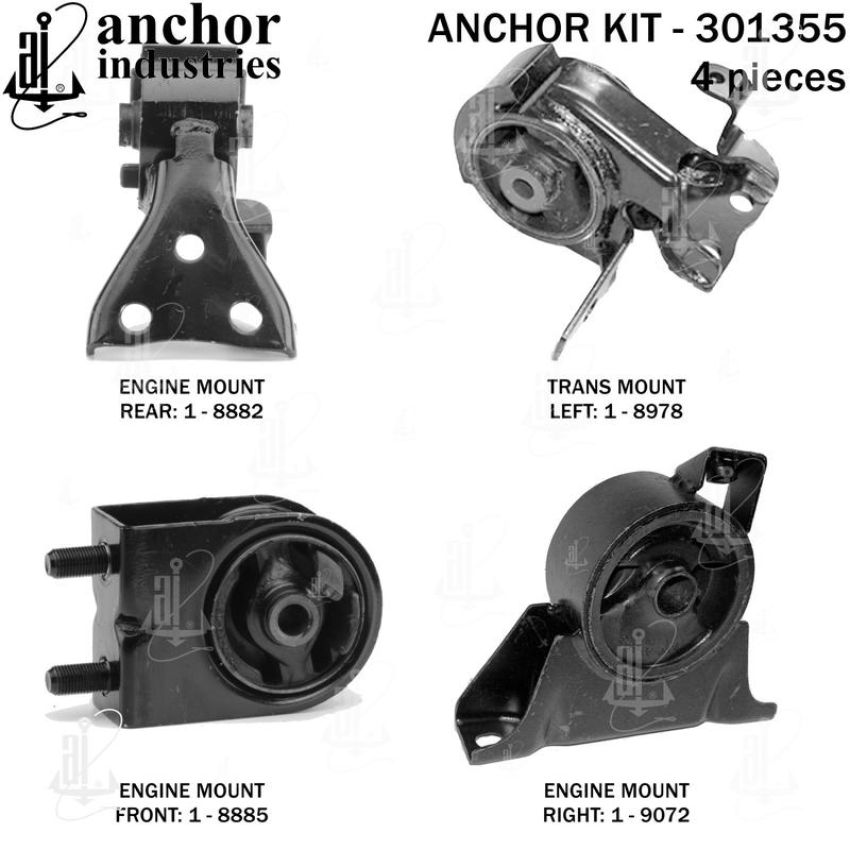 ANCHOR MOUNTS 301355 ENGINE MNT KIT