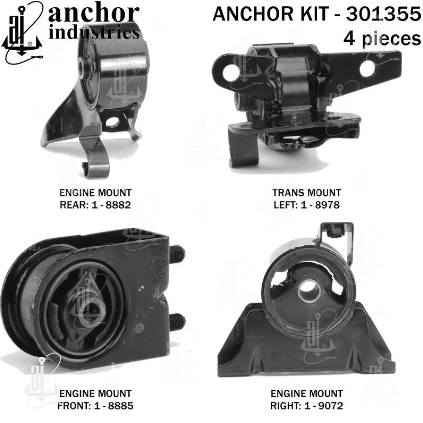 ANCHOR MOUNTS 301355 ENGINE MNT KIT