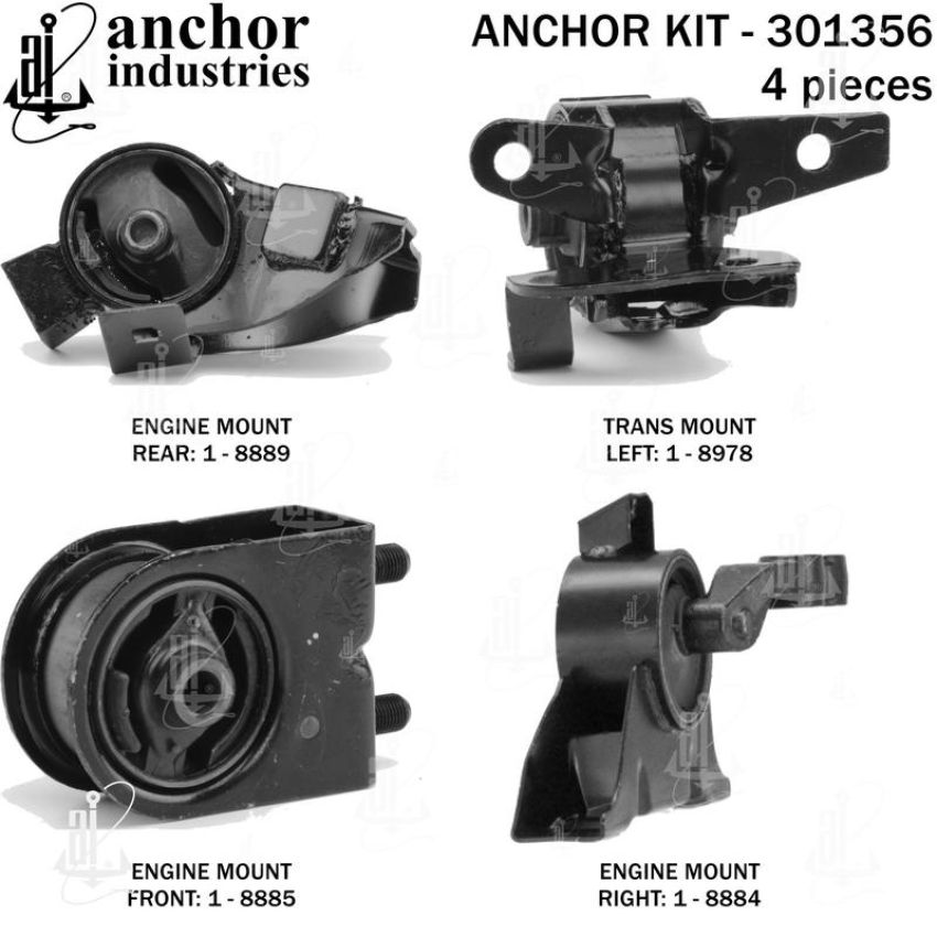 ANCHOR MOUNTS 301356 ENGINE MNT KIT