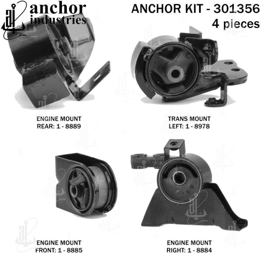 ANCHOR MOUNTS 301356 ENGINE MNT KIT