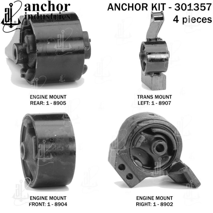 ANCHOR MOUNTS 301357 ENGINE MNT KIT