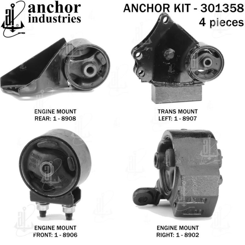 ANCHOR MOUNTS 301358 ENGINE MNT KIT