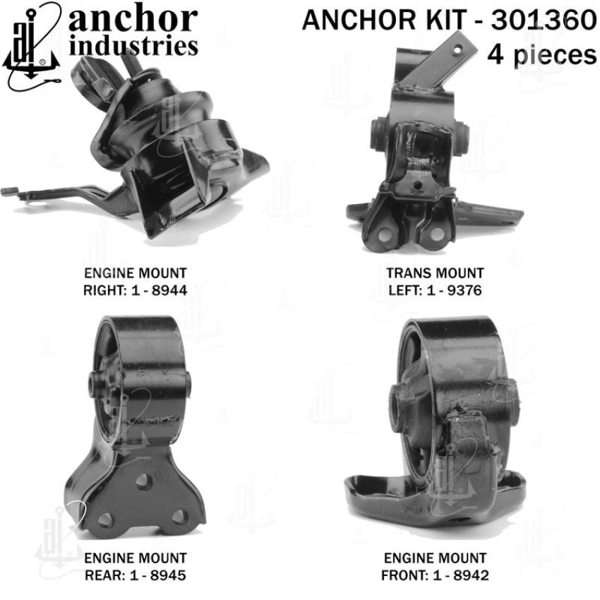 ANCHOR MOUNTS 301360 ENGINE MNT KIT
