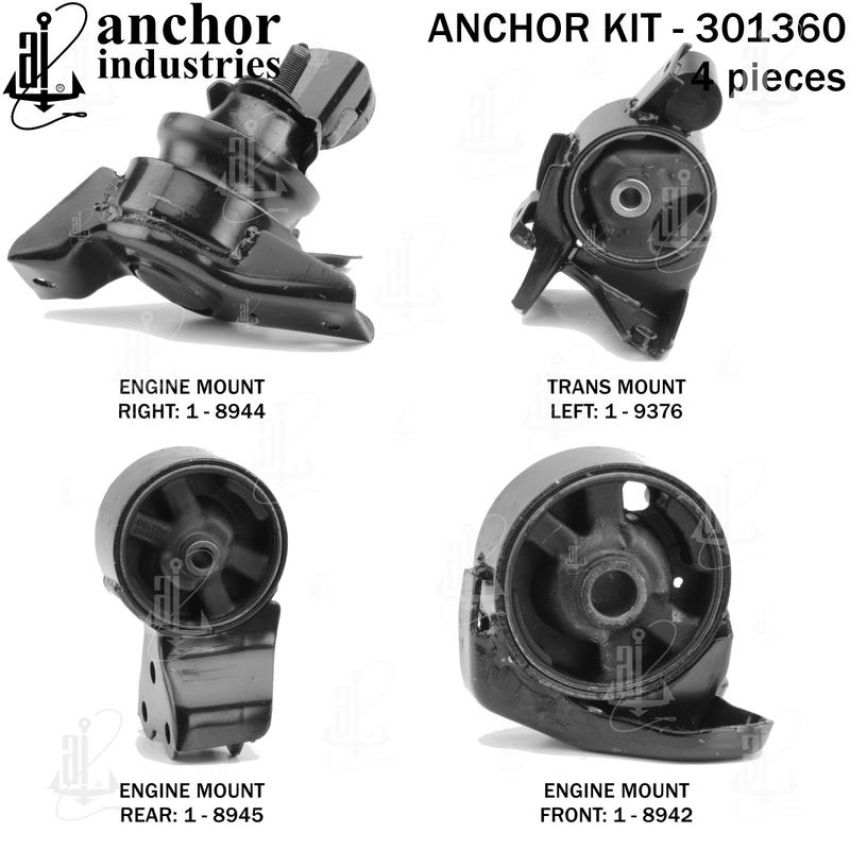 ANCHOR MOUNTS 301360 ENGINE MNT KIT