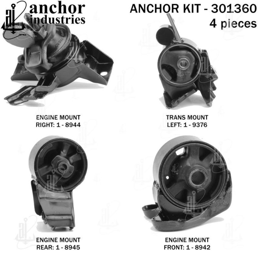 ANCHOR MOUNTS 301360 ENGINE MNT KIT