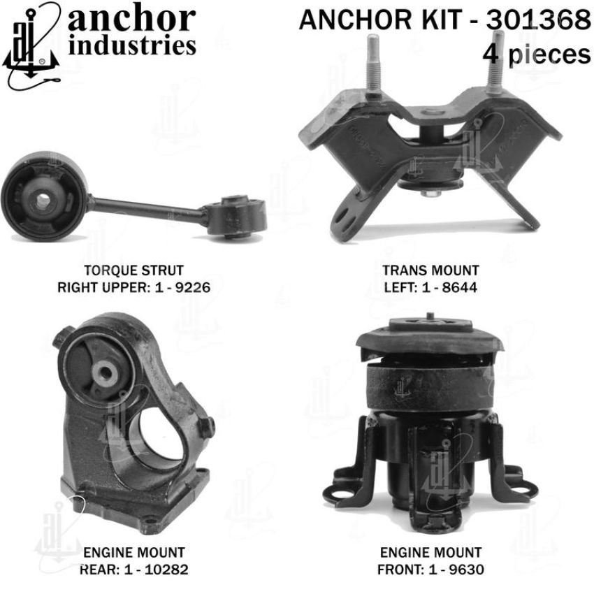 ANCHOR MOUNTS 301368 ENGINE MNT KIT