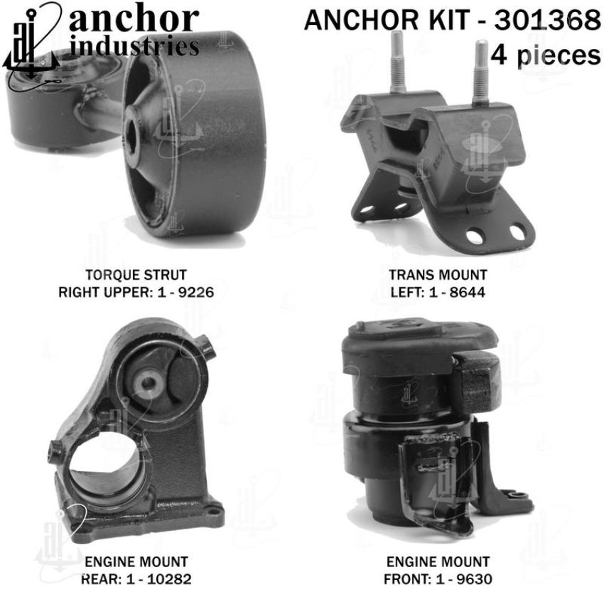 ANCHOR MOUNTS 301368 ENGINE MNT KIT