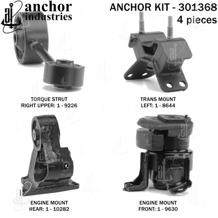 ANCHOR MOUNTS 301368 ENGINE MNT KIT