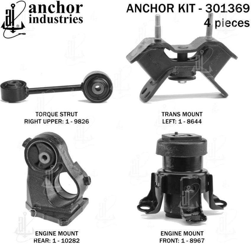 ANCHOR MOUNTS 301369 ENGINE MNT KIT