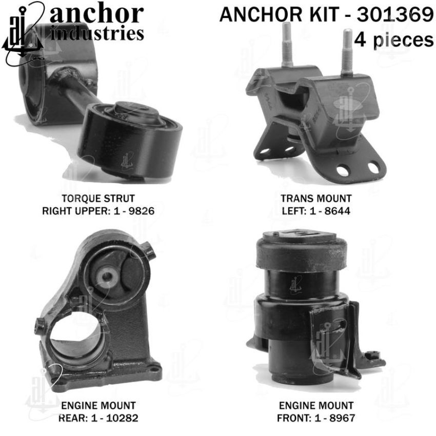 ANCHOR MOUNTS 301369 ENGINE MNT KIT